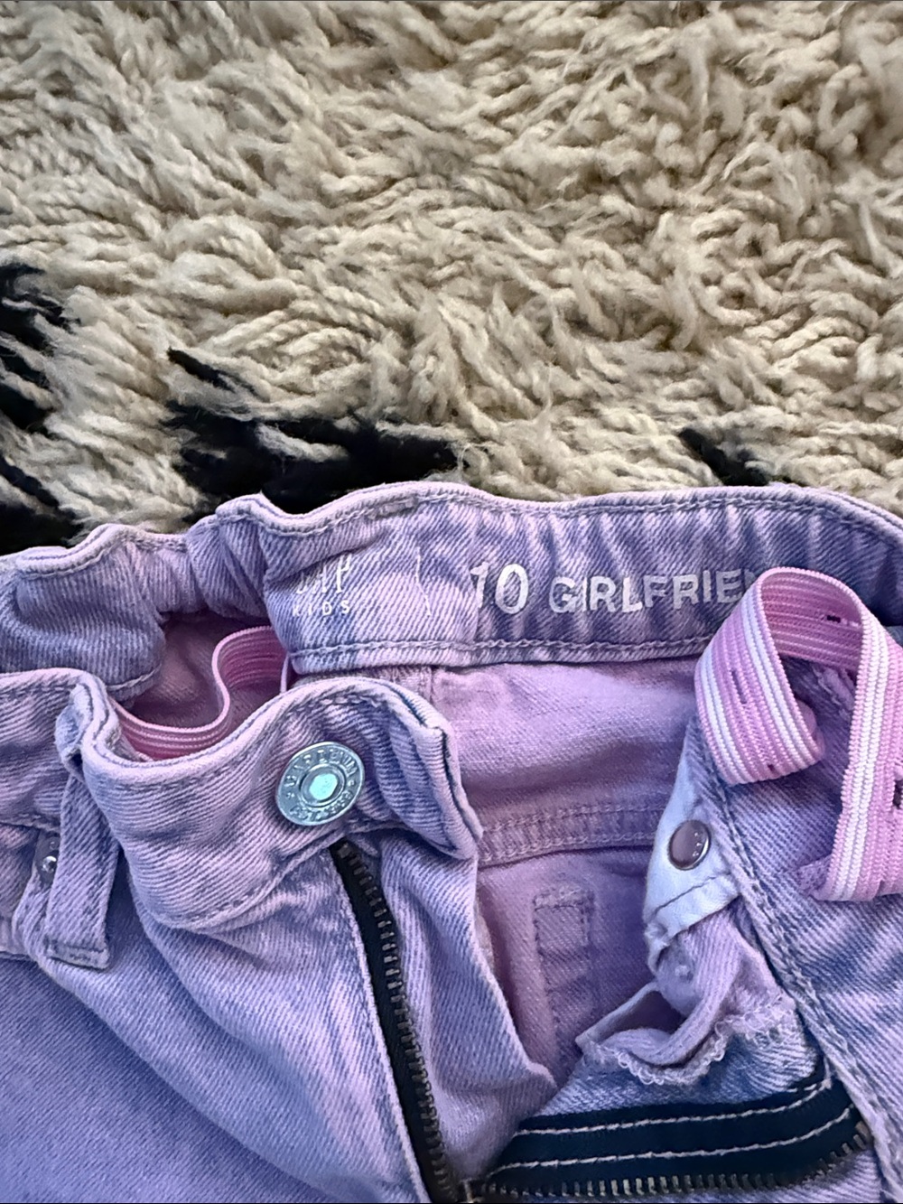 GAP Lavender/Pink Kids Denim Jacket and Pants Set - Picture 4 of 9